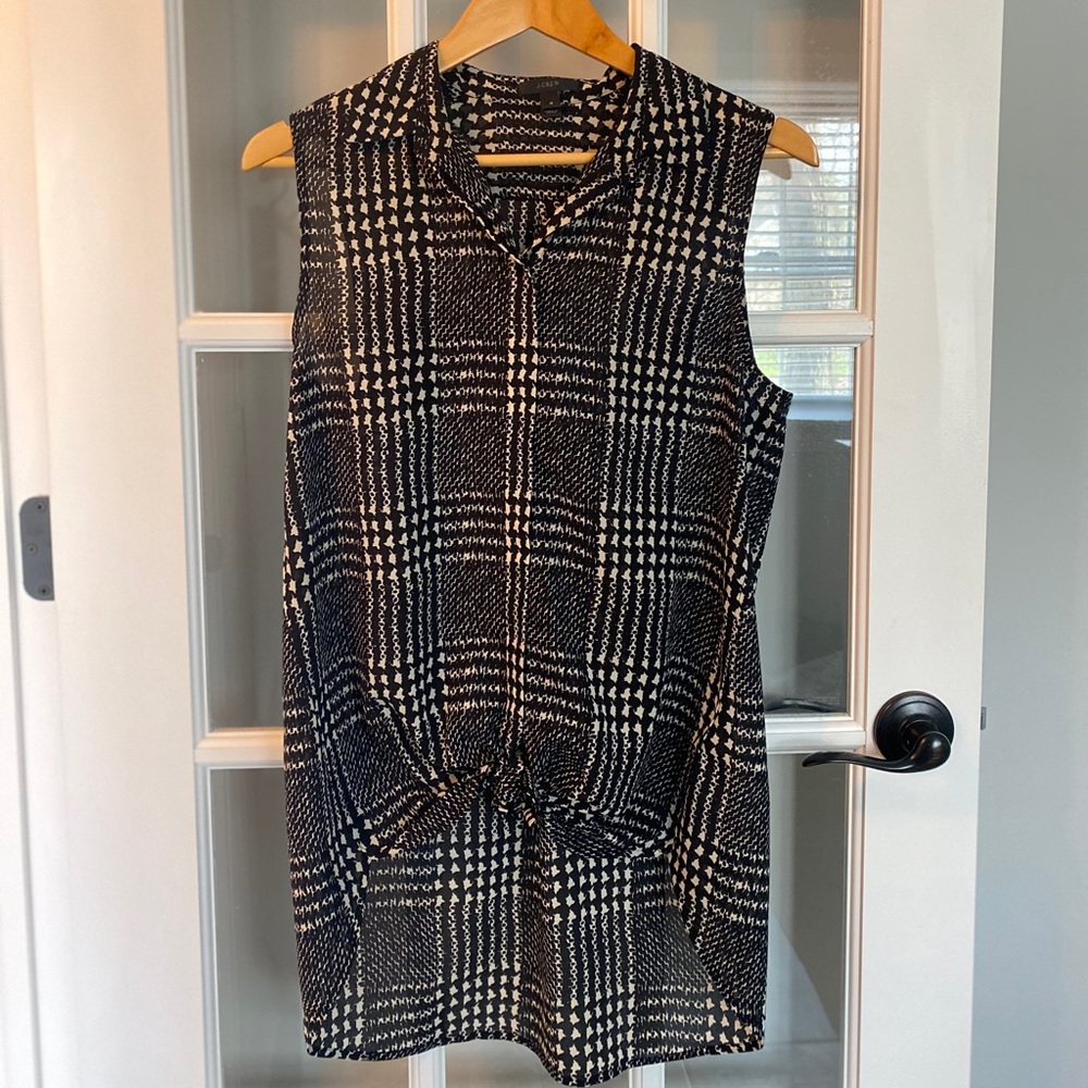 Jcrew sleeveless blouse